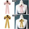 Girls Lady Tassel Jewelry Pearl Diamod Brooch Collar Pin Cravat Bow Tie