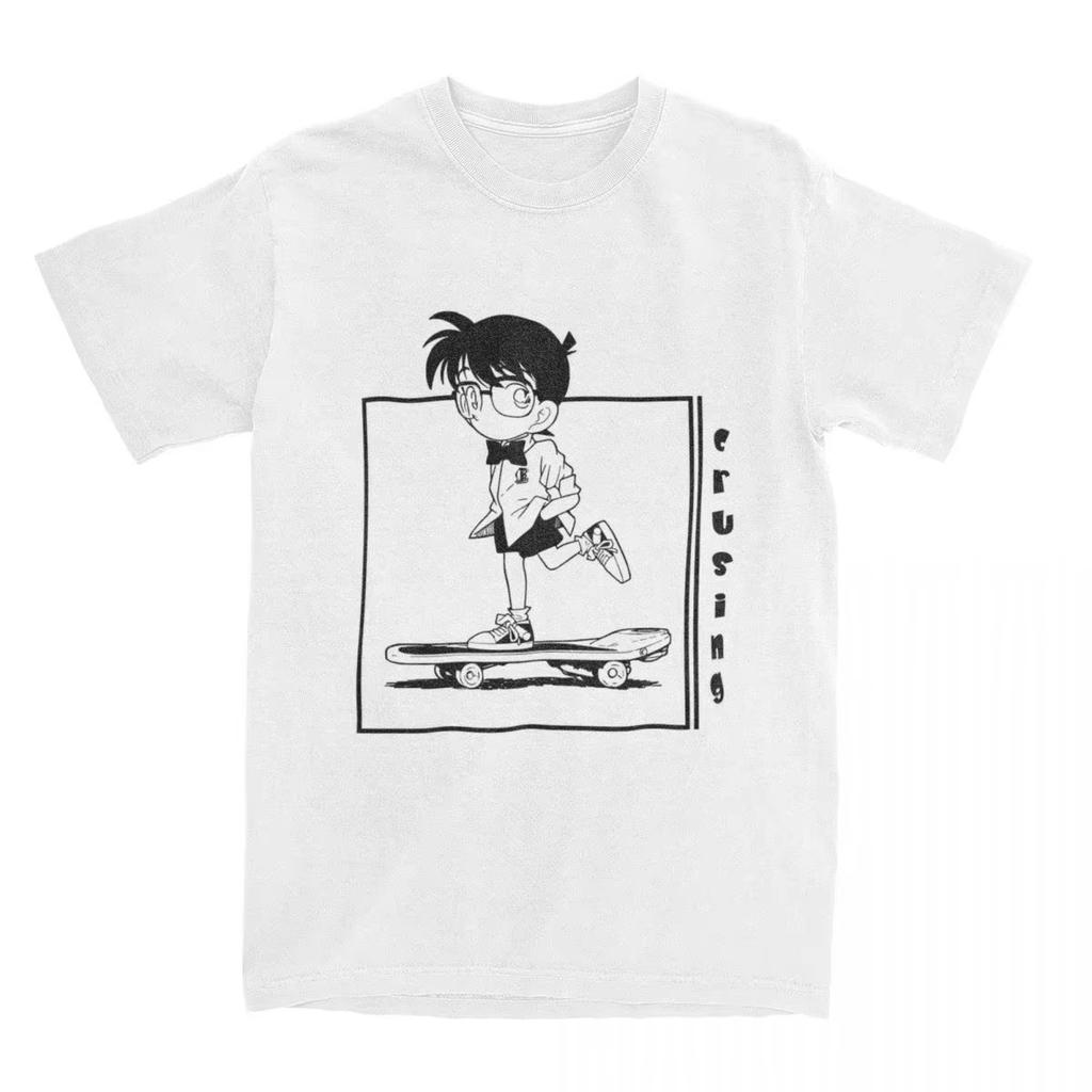 Detective Conan Anime T-Shirt Unisex Graphic Gothic Style Women's Clothing Animation Theme Gothic Detective Conan T-Shirt