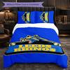 Set Biancheria da Letto Leeds Rhinos in Microfibra 3 Pezzi Decorativo Copripiumino per Camera da Letto Uso Domestico