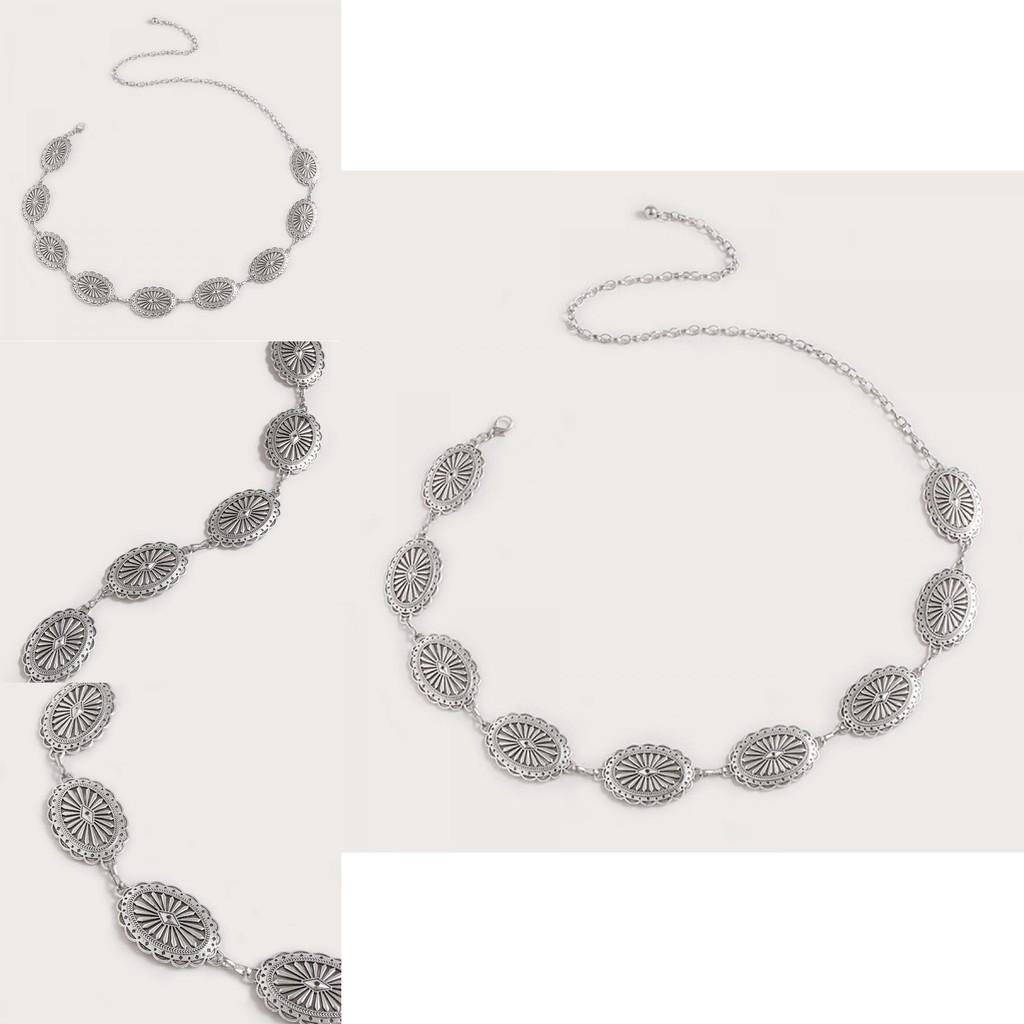 Westlicher Stil Hohlmetall Taille Kette Mit Geschnitzten Details Für Damen Mode Accessoire