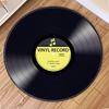 Vintage Vinyl Schallplatte Runder Teppich Musik-Themen-Teppich für Wohnzimmer Sofa Nachttisch Fußmatte Einzigartiges Geschenk für Musikliebhaber cocina