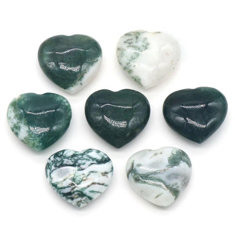 Natural Heart-shaped Stone Non-porous Quartz Crystal Ornaments Natural Crystal Stones  Gift