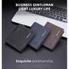 New Men's Short Wallet European American Business Multi Slot Soft With Zipper Coin Purse