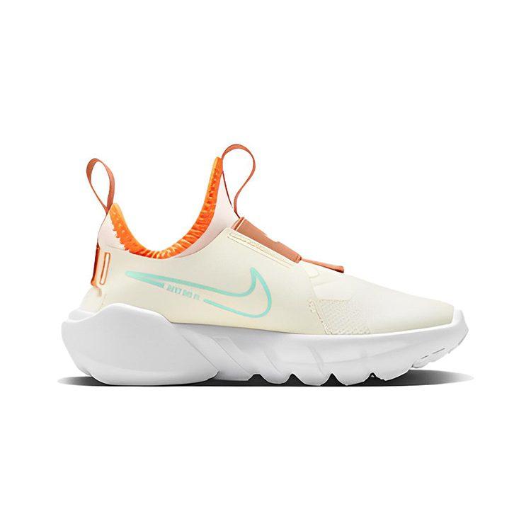Nike Scarpe da Corsa per Bambini Flex Runner 2 Antiscivolo Resistenti all'Abrasione Basse Avorio Chiaro Bianco FQ6866-181