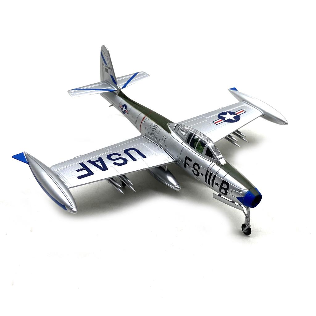 1/72 Scale Aircraft F-84 Thunderjet Fighter Military Model Airplane Replica Alloy Material Collected Aviation Gift Souvenir Plan
