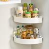 Triangular Suction Cup Corner Shelf