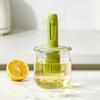 Glass Oil Bottle Silicone Brush Integrated Oil Pot Vinegar Jar Easy-Fill Wide Mouth Oil Dispenser for Barbecue Frying Baking Cooking