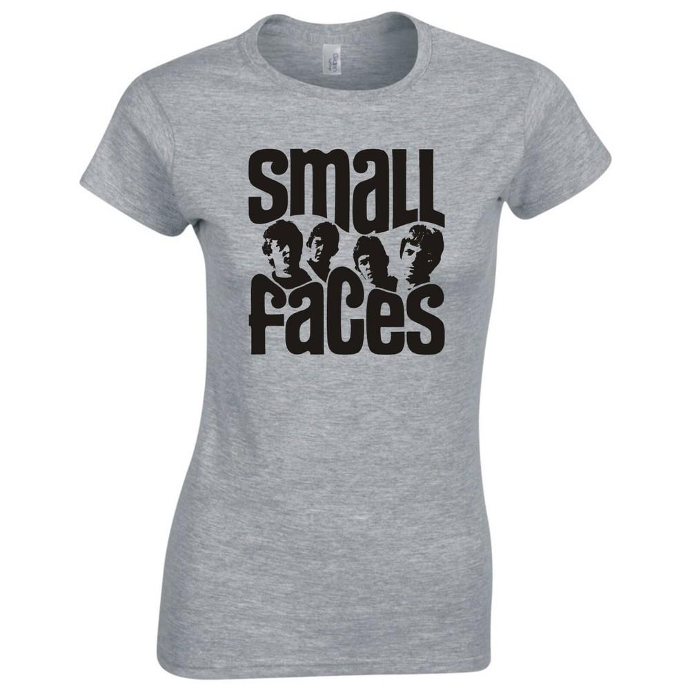 Inspired By Small Faces Mod British Rock Silouette Logo Skinny Fit Tshirt