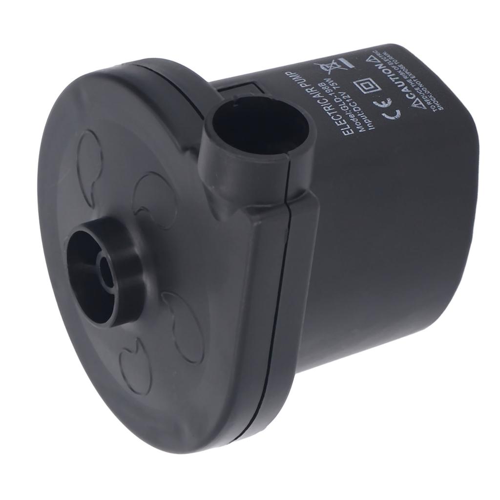 Electric Air Pump 75W Low Noise Portable Inflator Deflator Pump with 3 Nozzle DC12V