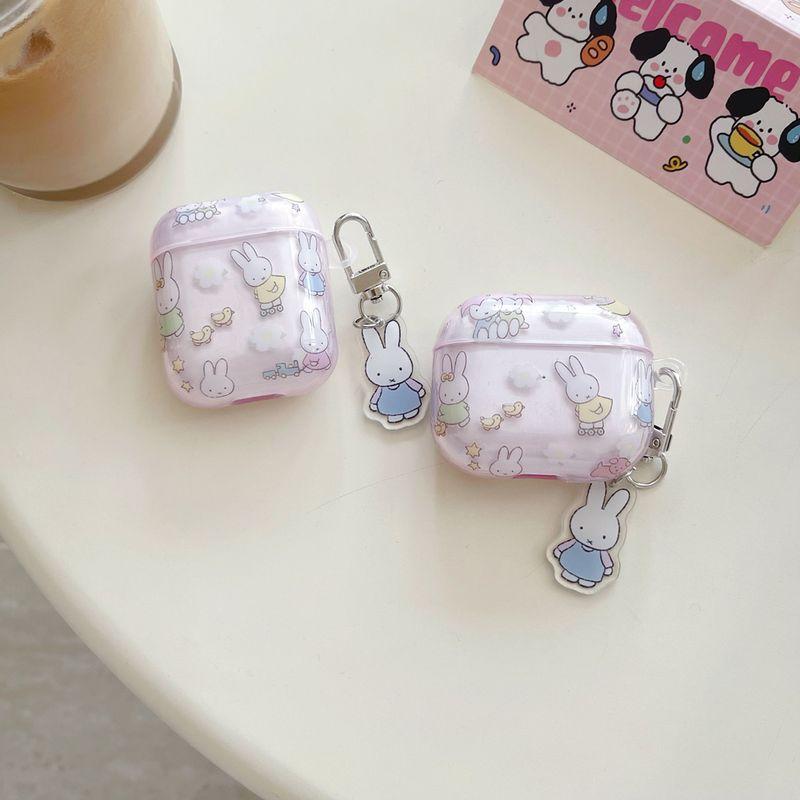 

Case Airpods4 Protective Case Active Noise Reduction Apple 3 Generation Bluetooth Earbuds Case Pro 2 Earphone Sleeves Korean Cute Fun Ins Niche Style Apple Airpods Pro [Miffi Rabbit] Send pendant