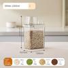 Large Capacity Cereal Containers with Measure Cup Plastic Sealed Jar  Snack