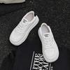 Stepping On Shit Feeling Leather Little White Shoes Women's Models 2025 Autumn New Popular Versatile Thick-soled Heightening Soft-soled Sports Boa