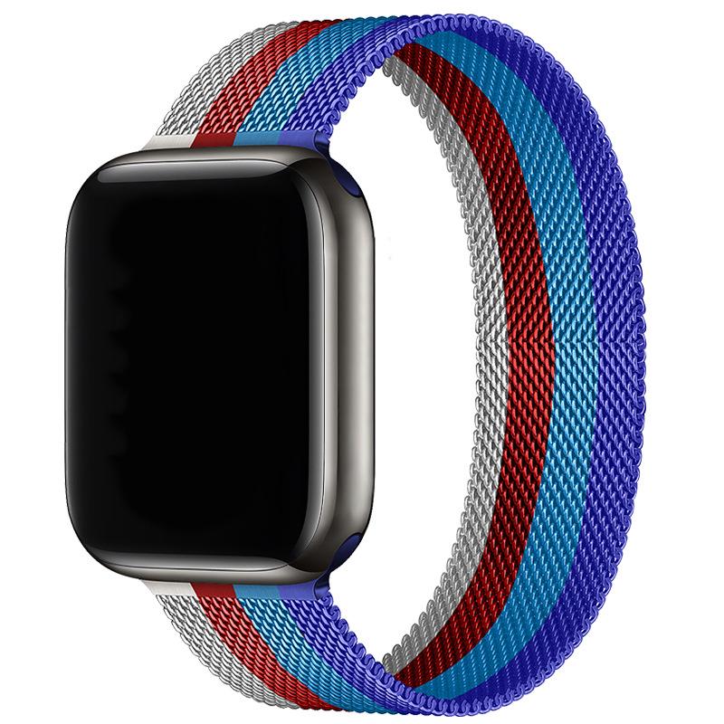 Compatibil cu Apple Watch S10 Brățară Magnetică din Oțel Milanese pentru iWatch 5-9 SE.