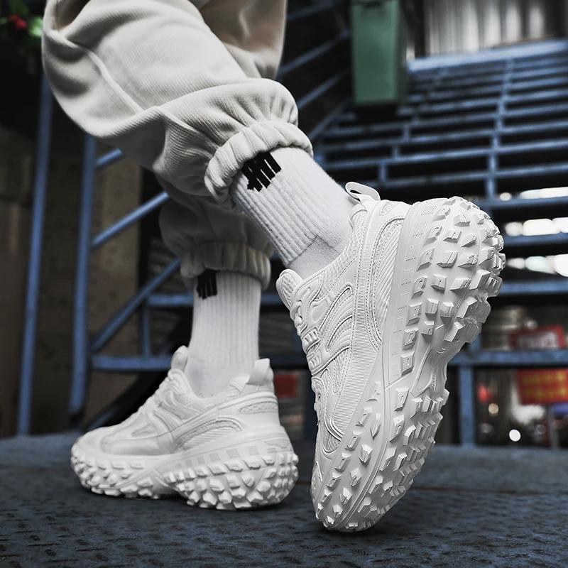 Dikke zool Verhoogde Casual Sportschoenen voor Stelletjes Lente/Zomer Nieuw Duurzame en Gedempte Hardloopschoenen