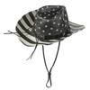 Outdoor Unisex American Flag Western Cowboy Hat Classic Men Wide Brim Sun Protection Fishing Cap Fashion Women Jazz Straw Hats