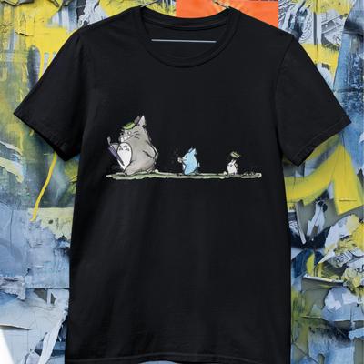 Süßes Wald-Cartoon-Tier-Grafik-T-Shirt Kawaii Unisex-T-Shirt