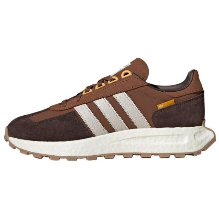 Adidas Originals Retropy E5 Boost Comfortable Versatile Non-Slip Wear-Resistant Low-Top Running Shoes Unisex Running Shoes Brown Yellow JQ0006