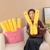Capybara Turned Into French Fries Plush Toy Doll Creative Capybara Turned Into Food Furniture Ornament Doll Throw Pillow