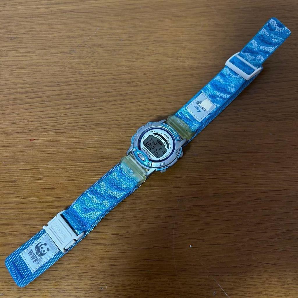 Used [Battery replaced/rare] Casio Protrek Ley WWF collaboration model