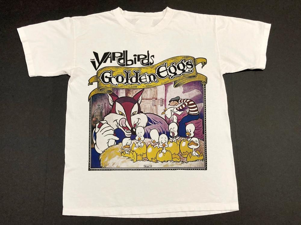 

The Yardbirds More Golden Eggs Short Sleeve White All Size TShirt QT1104 Unisex T-Shirt S
