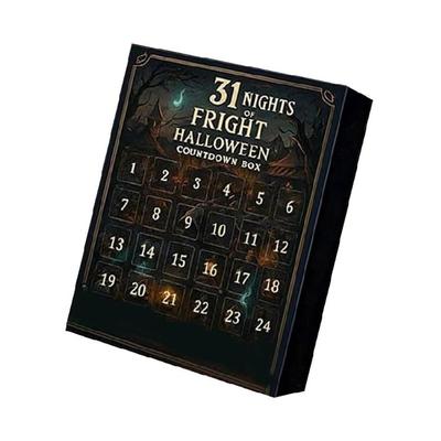 Halloween Advent Calendar 31 Nights Countdown Box Collectible Figurine Festival Theme Decoration For Home Office Display