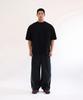 HENTLE Short Sleeve Distressed Oversized T-Shirt (Black)