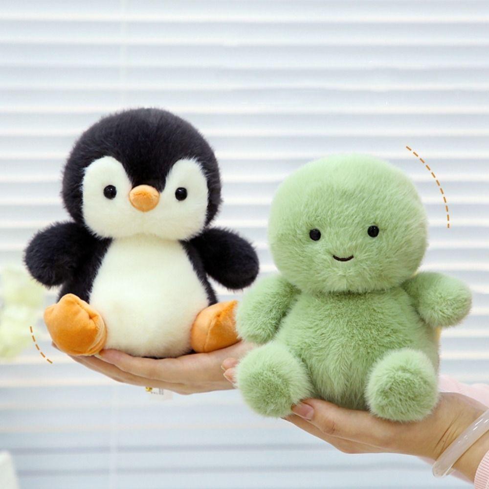 Table Doll Sitting Animals Plush Elephant Turtle Stuffed Penguin Animal Plush Toy  Boys Girls