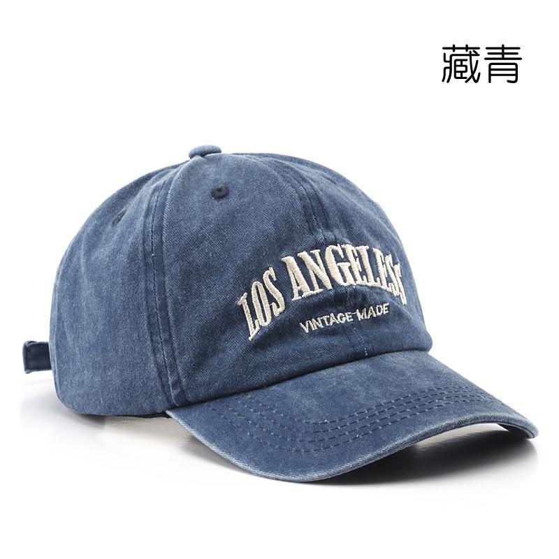 Washed old letter embroidery men's baseball cap outdoor sports women's sunscreen sun hat baseball hat