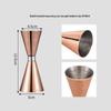 ZISIZ Jigger gradué en acier inoxydable 304