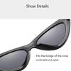 Personality Trend Flame Shaped Cat Eye Sun Glasses Fashionable Outdoor Shade AntiUV Sunglasses for Riding Travel Driving