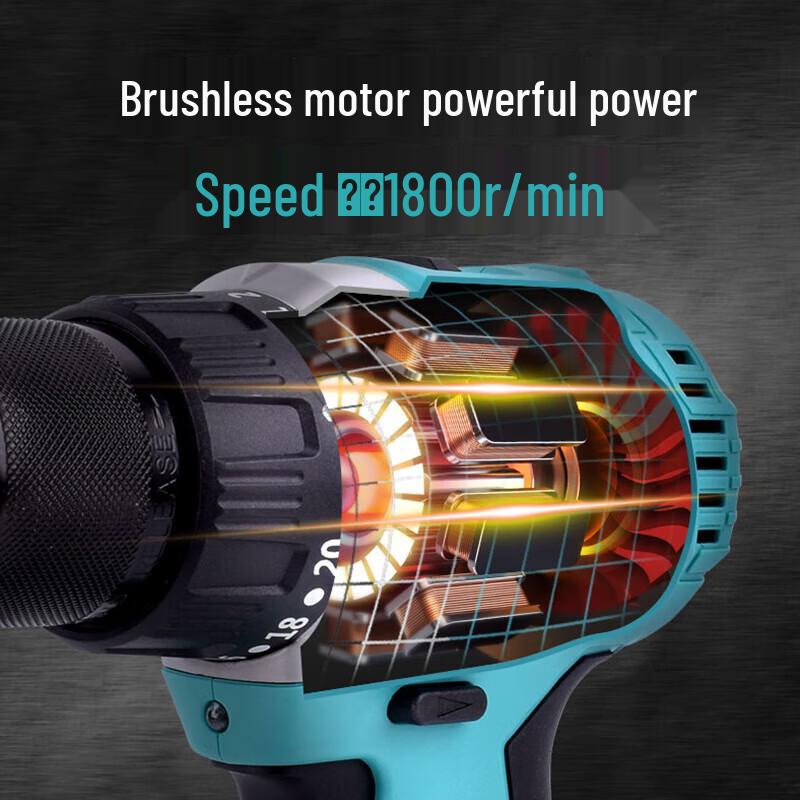 Trapano Avvitatore Senza Fili Brushless Dayi 20V Spina CN (adattatore incluso)