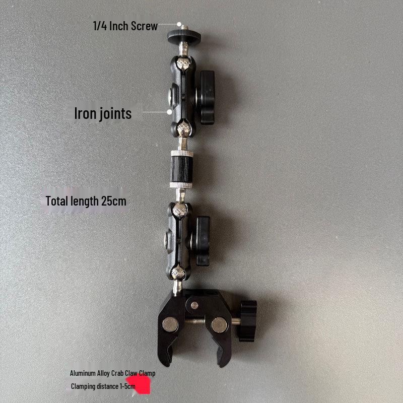Universal Metal Crab Claw Clip: 360° Mobile & Camera Mount