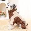 Verdickte Hunde-Overalls Winter Winddicht Warme Welpenjacke Für Kleine Mittelgroße Hunde Mit D-Ring Elastizität Reflektierend Chihuahua Yorkshire Haustierkleidung