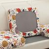 Printed Elastic Sofa Seat Cushion Cover For Living Room Furniture Protector L-shaped Armchair Stretch Seat Cushion Slipcover
