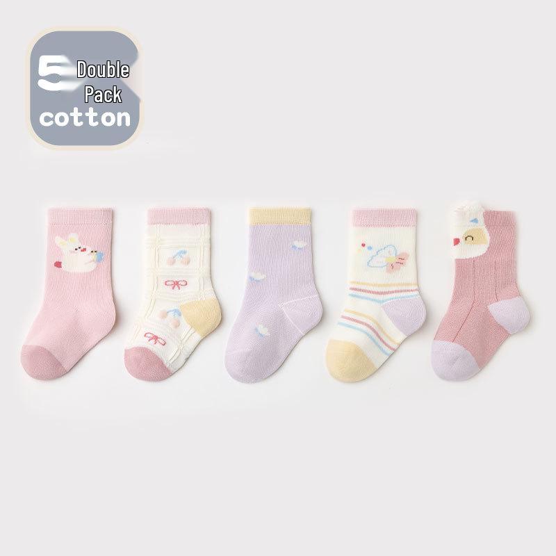 

Antibacterial Autumn Baby Cotton Socks - Cartoon Sheep Design, Loose Fit, Boneless for Newborns L, Foot Length 14cm (3-5 Years)