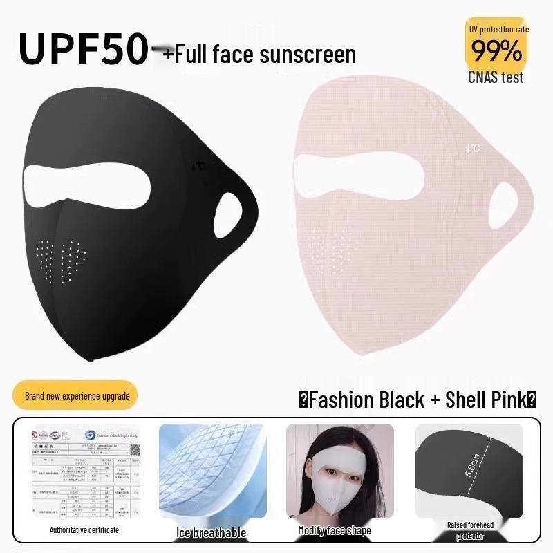 Women's UV Protection Ice Silk Face Mask - Summer Cycling & Driving Sun Shield