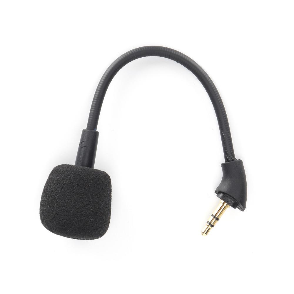 3.5mm Plug Mic Replacement Bendable Arm Headset Microphone for HyperX Cloud Mix for Gaming Headsets