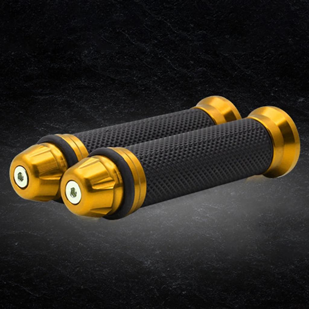 Fashion 1Pair Motorcycle Handle Grips Anti-Slip Handlebar Bar Bicycle Rubber Mountain Cycle
