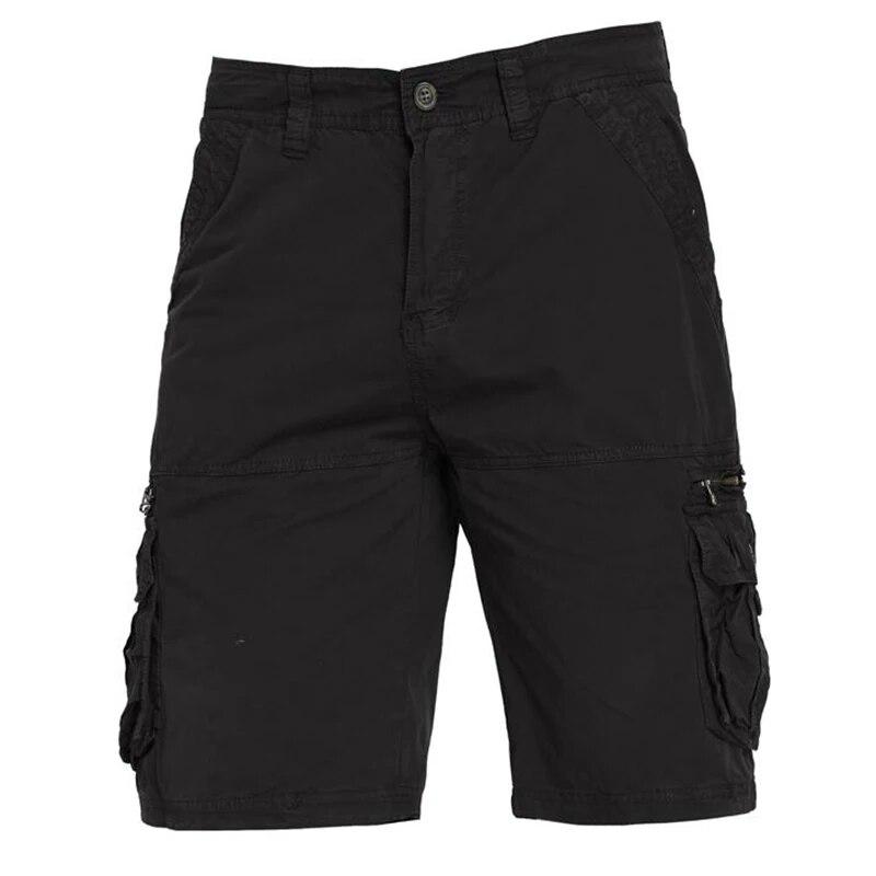 Men's Shorts Loose Multi-Pocket Overalls Summer Cotton Comfortable Military Cargo Shorts Outdoor Casual Sports Work Short Pants