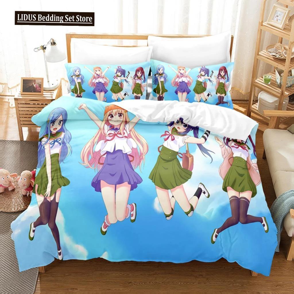 3D The Himouto! Umaru-chan Beding Sets Soft with Soft Fabric Duvet Cover Set With Pilowcase Twin Ful Quen King Bedclothes Bed Linen