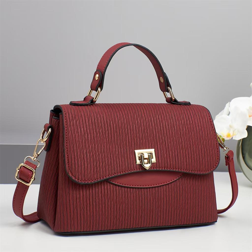 New High Appearance Level Patchwork Macaron Handbag Fashion Trend Elegant Temperament Shoulder Bag All-match Women's Bag