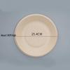 Disposable 3-Compartment Round Paper Plates