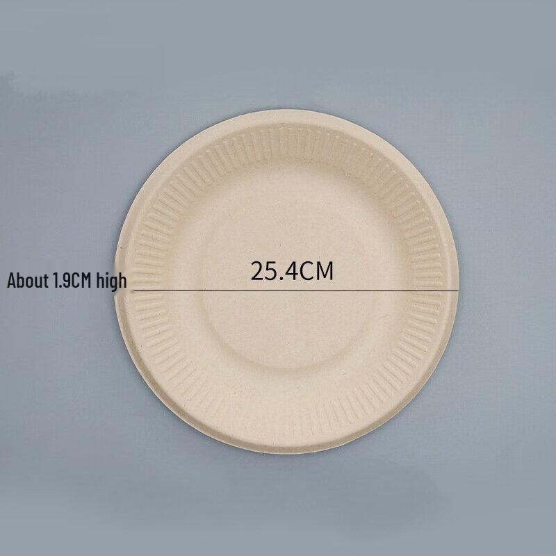 Disposable 3-Compartment Round Paper Plates