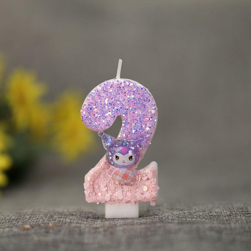Number 0 Candle for Birthday , Baking Decoration Topper for Kids Party Supplies