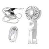 Handheld Fan Water Spray Cooling Fan with 4 Speed Settings Low Noise Rechargeable Battery Operated Misting Fan with Lanyard