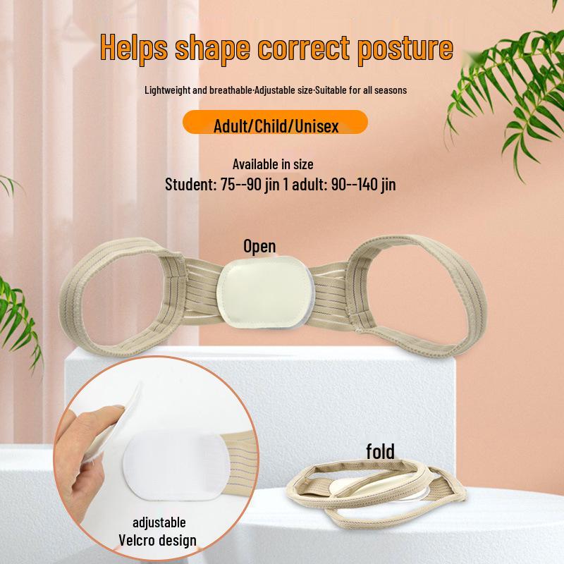 Universal Posture Corrector Belt for Students & Adults – Invisible, Convenient, One-Shoulder Upright Support for Hunchback & Shoulders