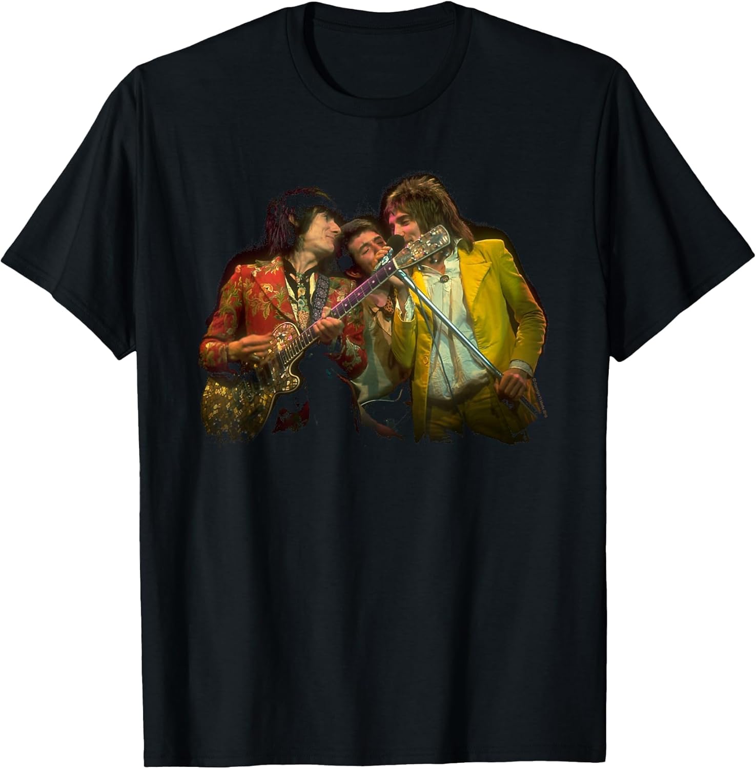 TV Times Faces Rod Stewart and Ronnie Wood T-Shirt S разноцветный