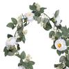 Artificial Camellias Flowers Vines Hanging Greenery Wall Flower for Christmas Ceremony