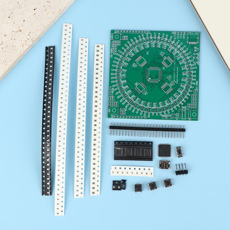 Lqfp64 Soldeeroefenkit Flow Light Circuitbord 5V Type-C Interface Diy Elektronisch Projectbord Kit Beginners Leren