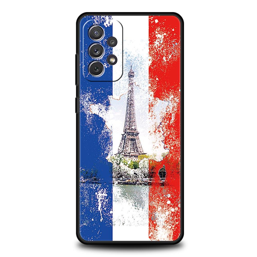Phone Case For Samsung Galaxy A15 A13 A51 A71 A41 A31 A21S A03S A05 A35 A55 A23 A25 A33 A53 A73 5G Cover France Flag